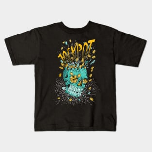 Skull jackpot Gold T-shirt Kids T-Shirt